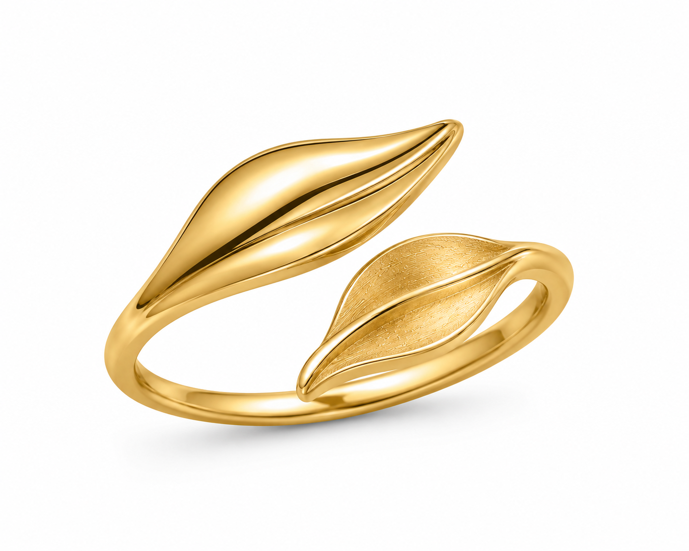 VERDELLE TWIN LEAF WRAP RING