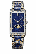 MERIDIAN ABSTRACT MOONPHASE RECTANGULAR WATCH