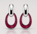 OVALE RUBY DROP EARRINGS