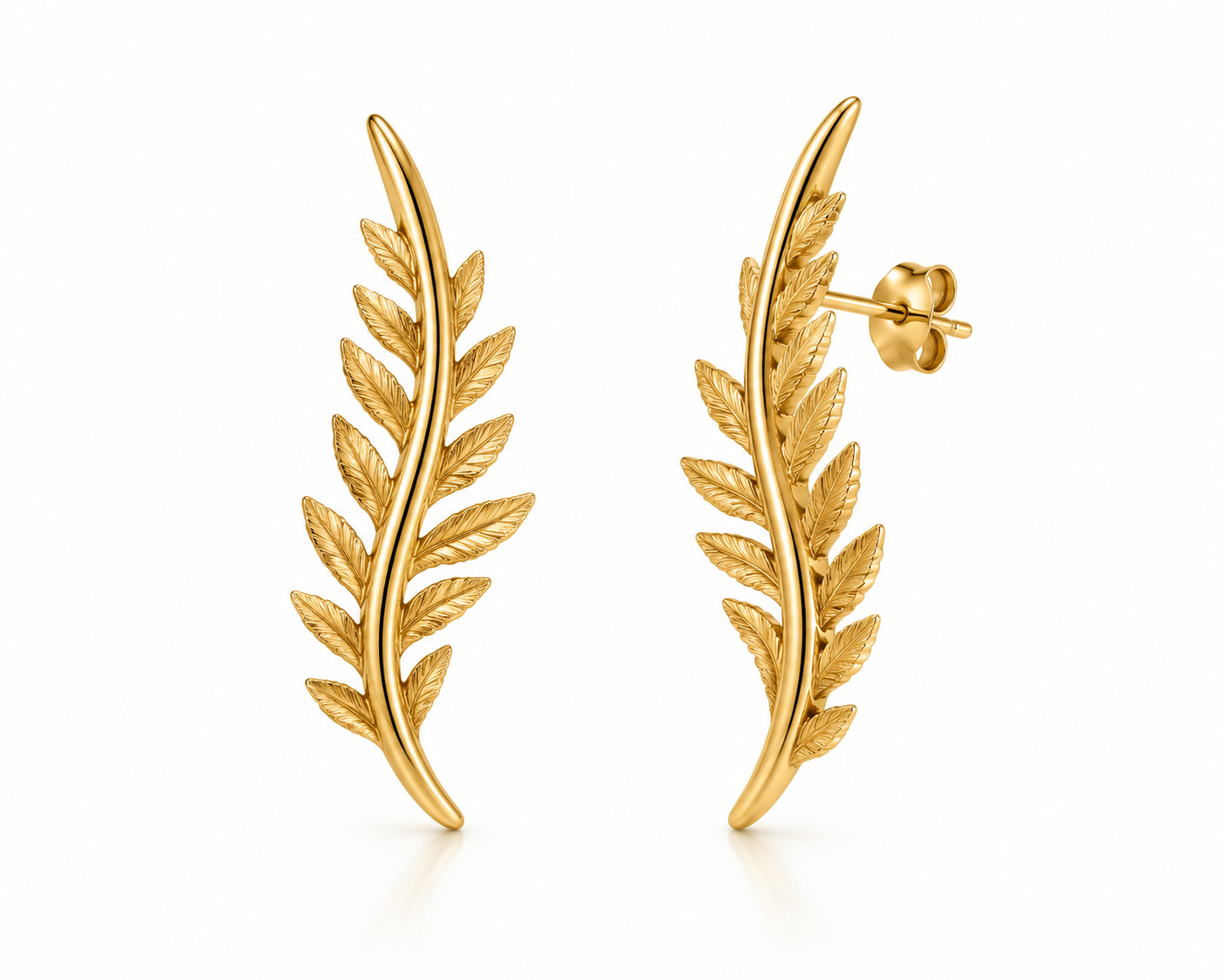 VERDÉLISE FERN VEIL STUDS