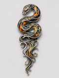 VANA SERPENT SILVER PENDANT-BROOCH