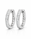 STEP RIVIÈRE BAGUETTE-CUT DIAMOND HUGGIES