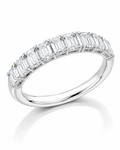 STEP RIVIÈRE EMERALD-CUT DIAMOND HALF-ETERNITY BAND