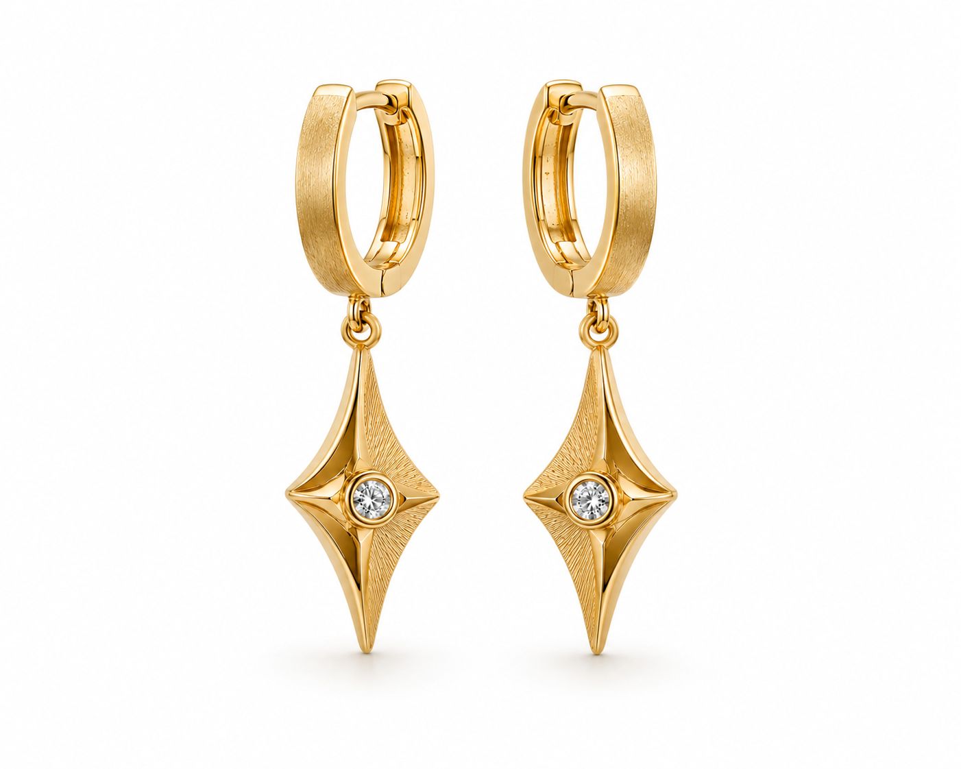ASTRAÉLLE VEIL DROP HOOPS