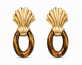 VANTA TIGER’S EYE FAN DROP EARRINGS