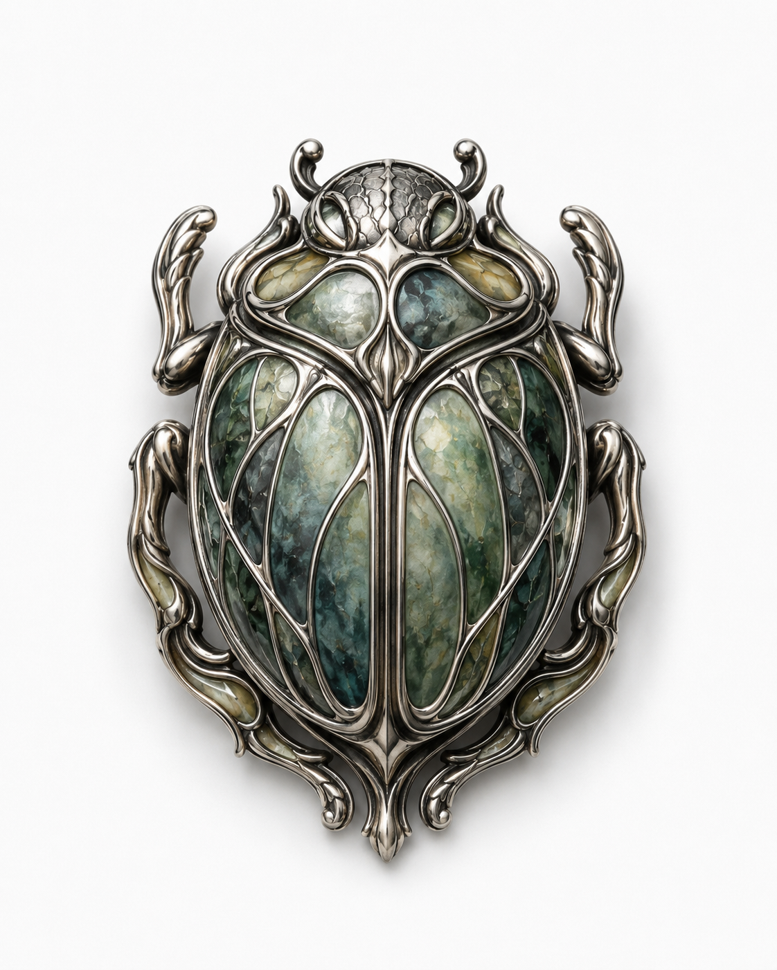 NOCTURNE SCARAB BROOCH