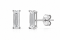 NOVA BAGUETTE DIAMOND STUD EARRINGS