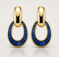 OVALE SAPPHIRE BAGUETTE DROP EARRINGS