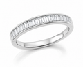 STEP RIVIÈRE BAGUETTE-CUT DIAMOND HALF-ETERNITY BAND