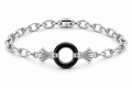 VANTA ONYX PLATINUM FAN CHAIN BRACELET