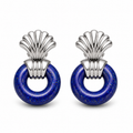 VANTA LAPIS PLATINUM SHELL FAN EARRINGS