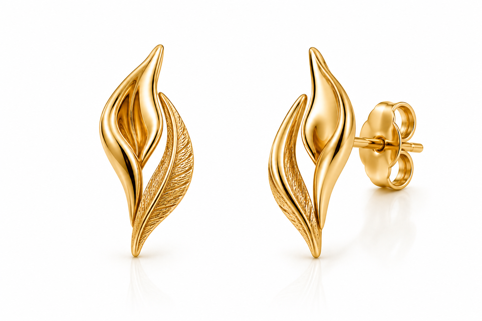 VERDÉLISE VEIL TWIN STUDS