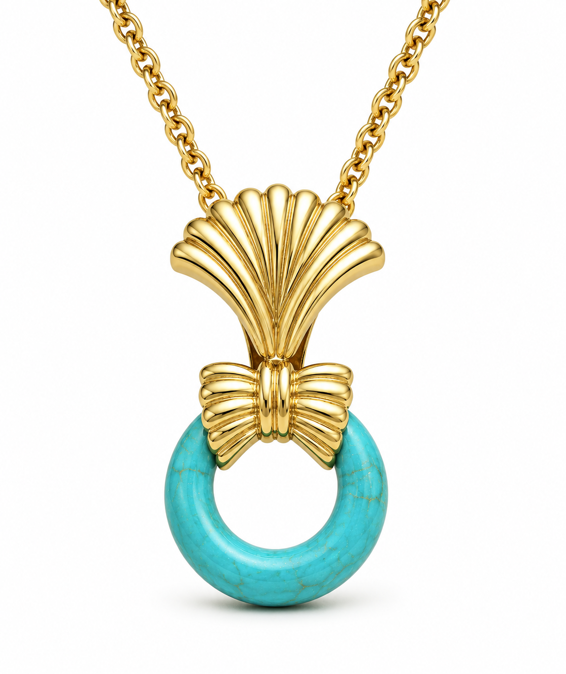 VANTA TURQUOISE FAN PENDANT