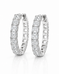 STEP RIVIÈRE ASSCHER-CUT DIAMOND HUGGIES