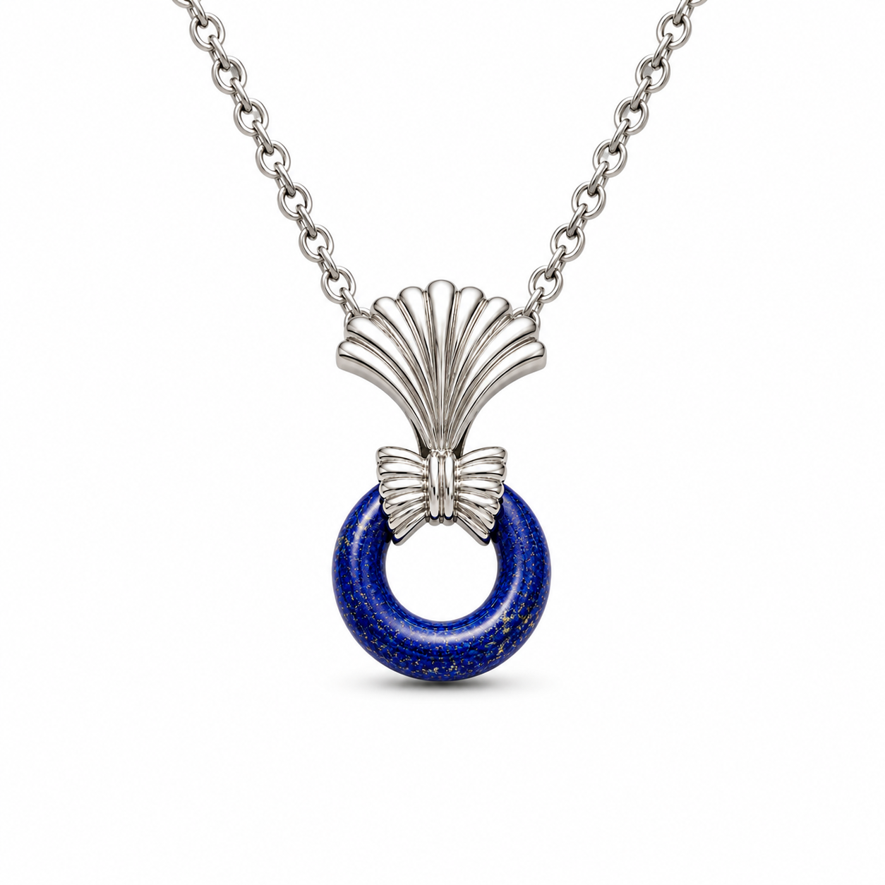 VANTA LAPIS PLATINUM FAN PENDANT