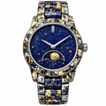 MERIDIAN ROUND ABSTRACT MOONPHASE WATCH