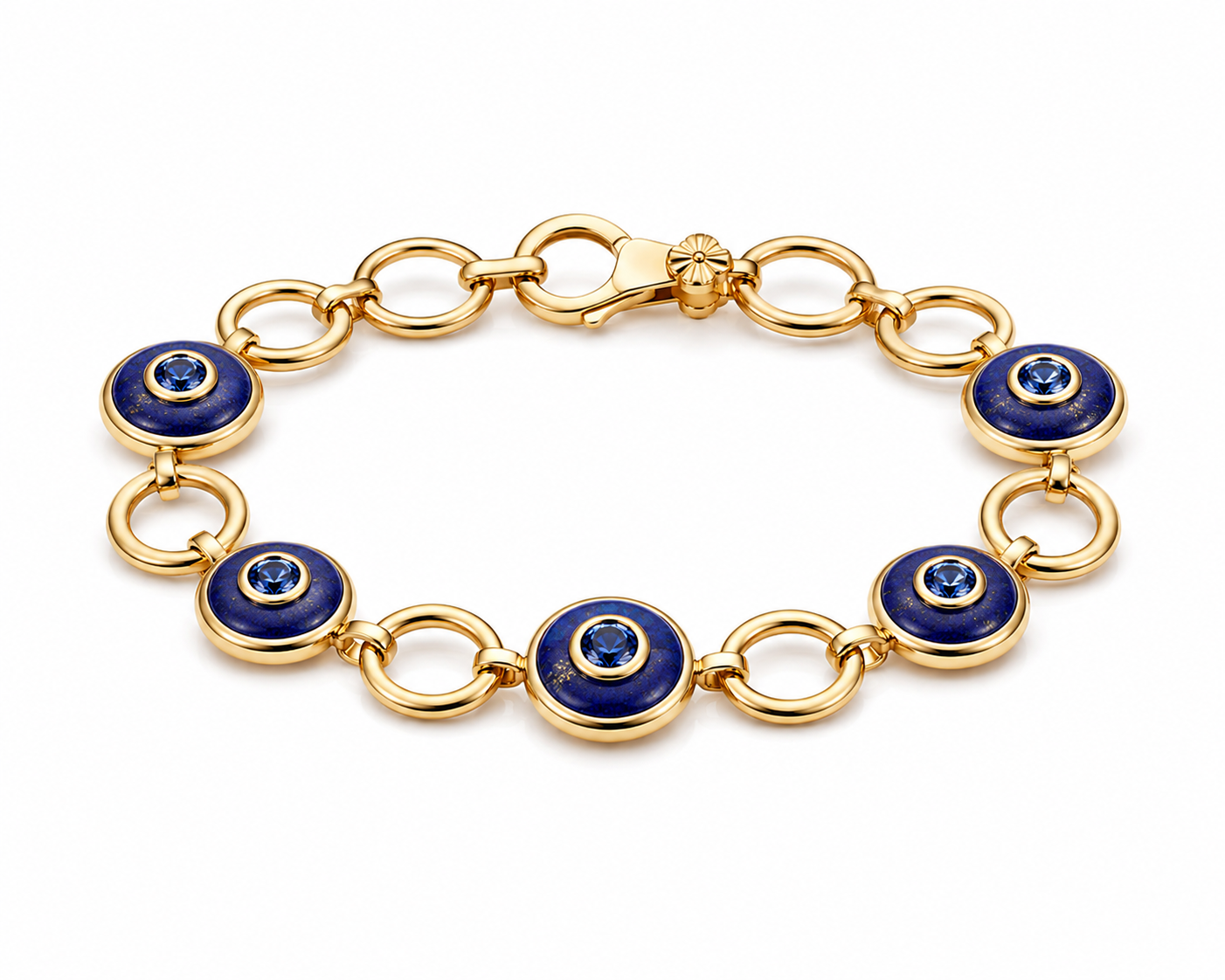 HALO Lapis Blue Sapphire Bracelet