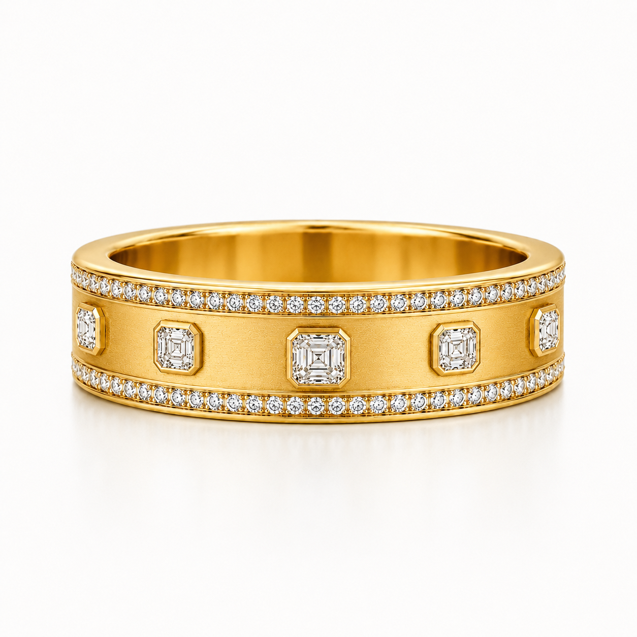 STELLAR GOLD DIAMOND BAND RING