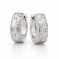 STELLAR DIAMOND HOOP EARRINGS