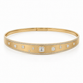 STELLAR GOLD DIAMOND COLLAR NECKLACE
