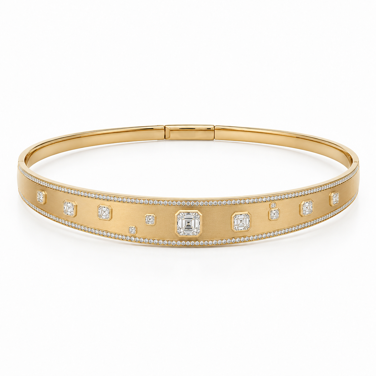 STELLAR GOLD DIAMOND COLLAR NECKLACE