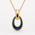 OVALE SAPPHIRE BAGUETTE PENDANT