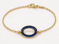 OVALE SAPPHIRE BAGUETTE CHAIN BRACELET
