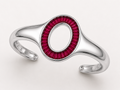OVALE RUBY BAGUETTE CUFF BRACELET