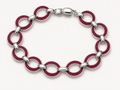 OVALE RUBY BAGUETTE LINK BRACELET
