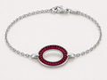 OVALE RUBY BAGUETTE CHAIN BRACELET