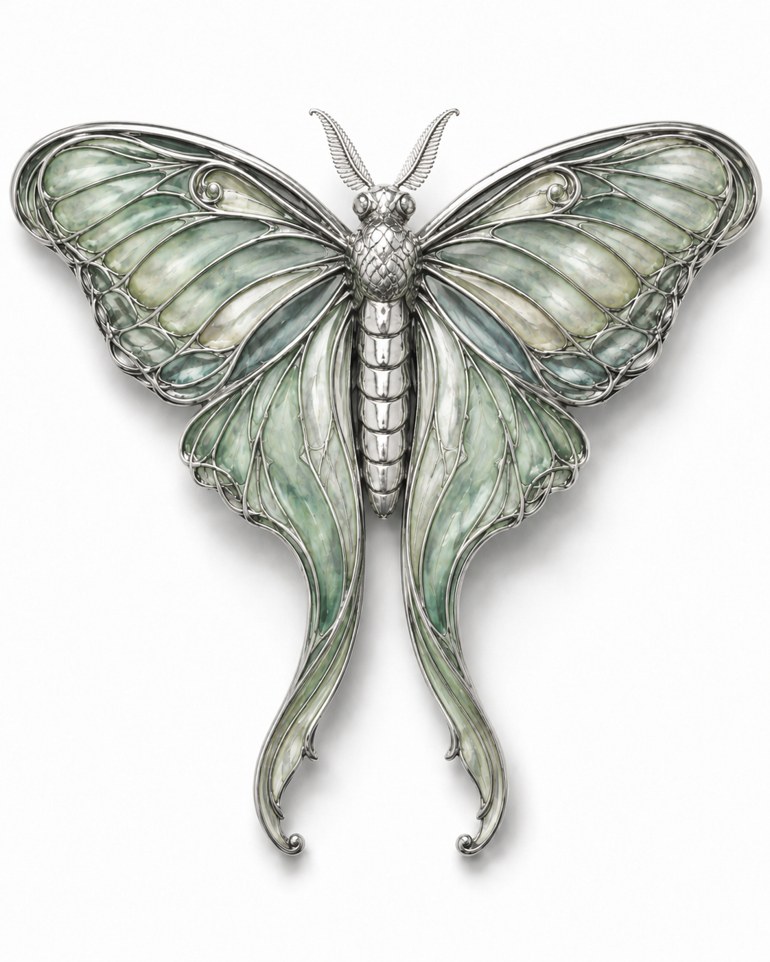 NOCTURNE MOTH BROOCH