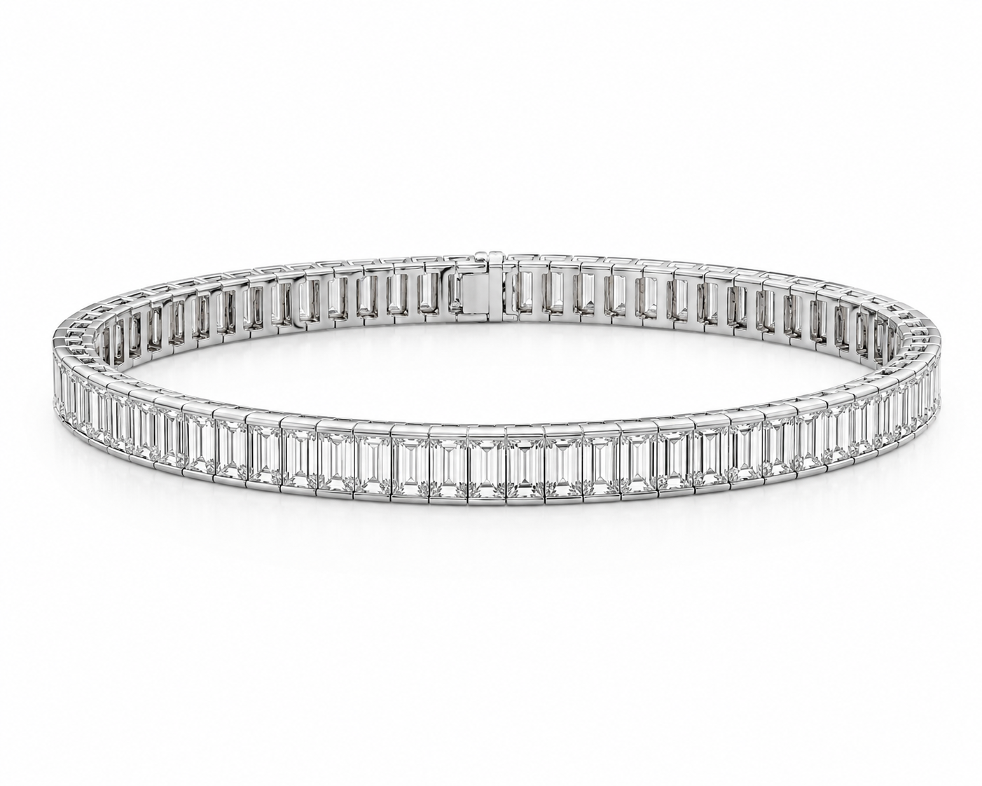 STEP RIVIÈRE EMERALD-CUT DIAMOND BRACELET