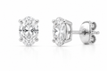 NOVA OVAL DIAMOND STUD EARRINGS
