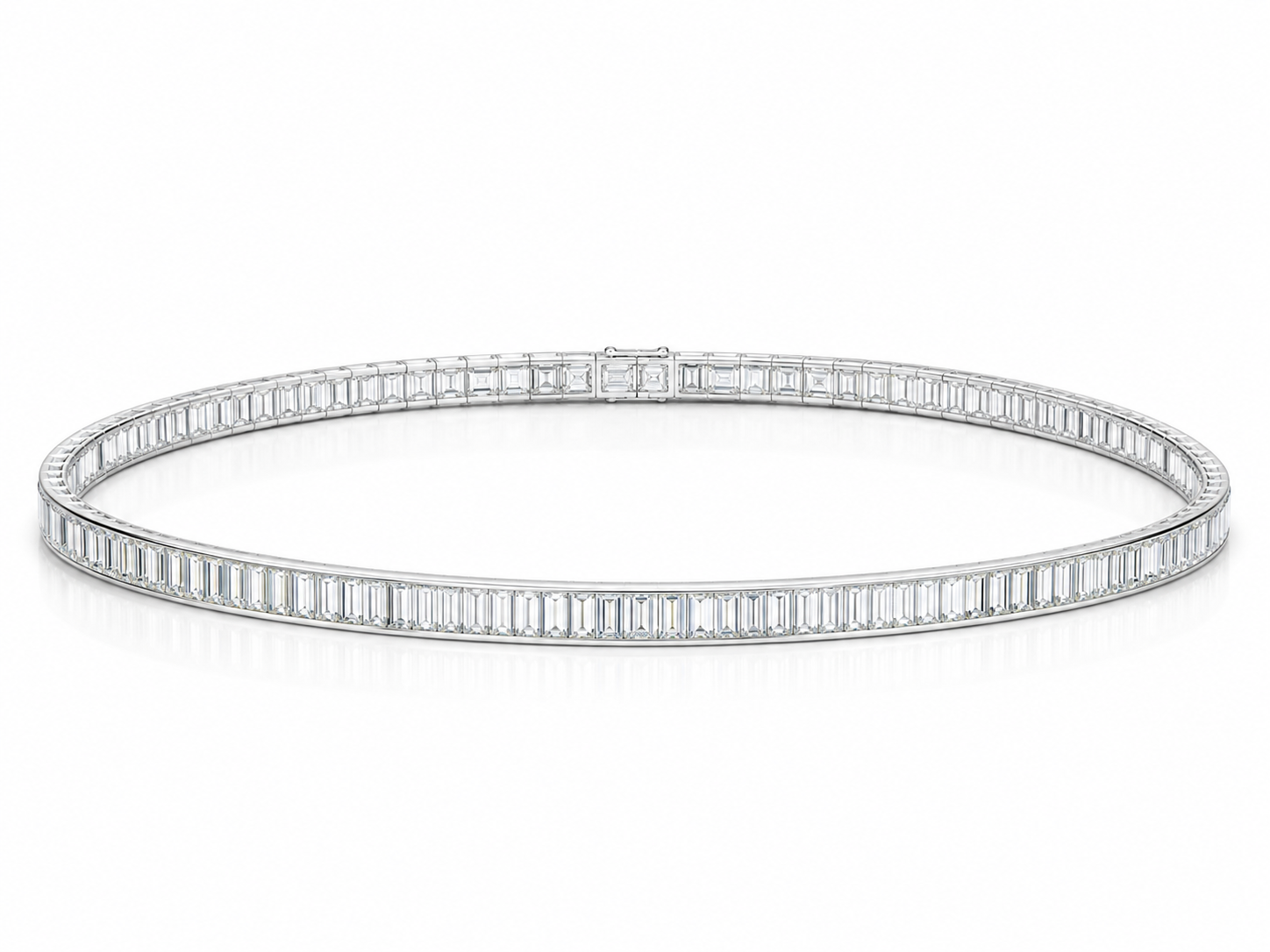 STEP RIVIÈRE BAGUETTE-CUT DIAMOND CHOKER