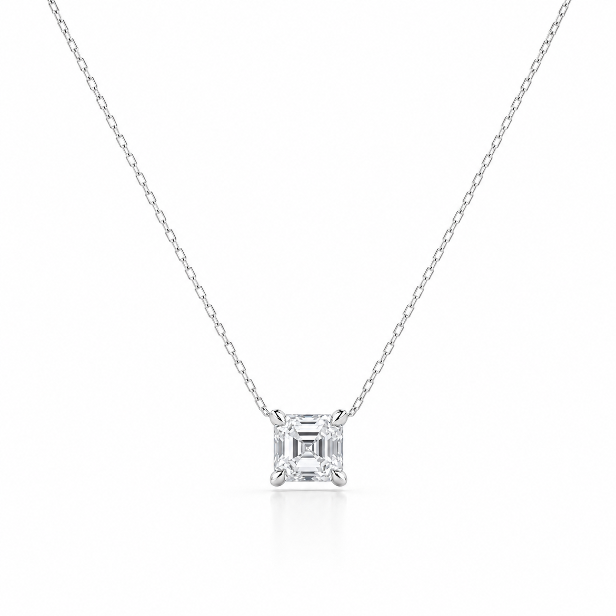 NOVA ASSCHER DIAMOND PENDANT