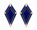 KITE Lapis Lazuli & Cobalt Enamel Stud Earrings
