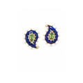 NILAYA LAPIS TSAVORITE PAISLEY EARRINGS